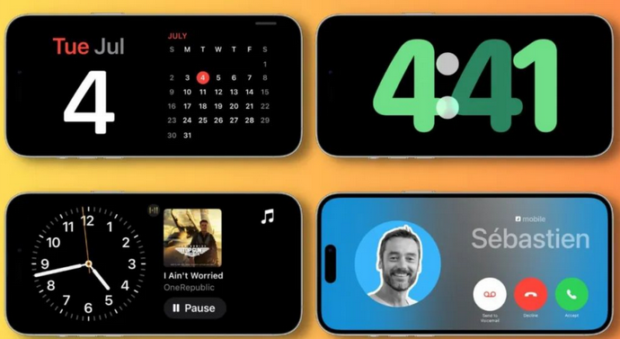 巫山苹果手机维修分享iOS17横屏充电待机显示有什么好处 