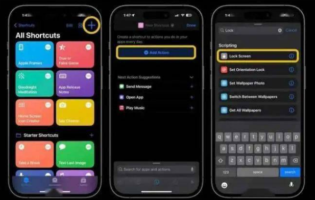 巫山苹果14锁屏维修店分享iPhone14升级iOS16.4后如何创建锁屏快捷方式 