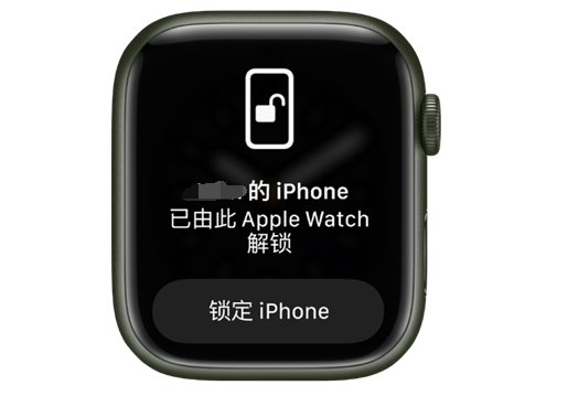 巫山苹果手机维修分享用 AppleWatch 解锁配备面容 ID 的 iPhone方法 