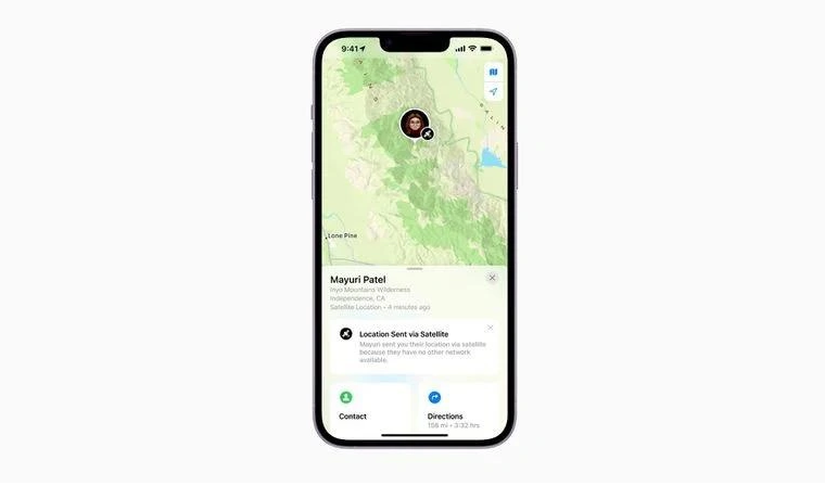 巫山苹果14维修分享iPhone14系列中 FindMy功能通过卫星分享位置方法教程 
